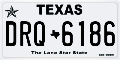 TX license plate DRQ6186
