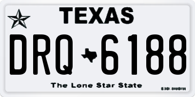 TX license plate DRQ6188