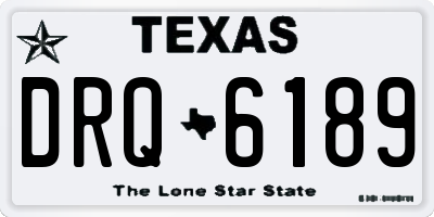 TX license plate DRQ6189