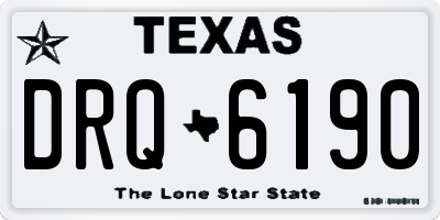 TX license plate DRQ6190