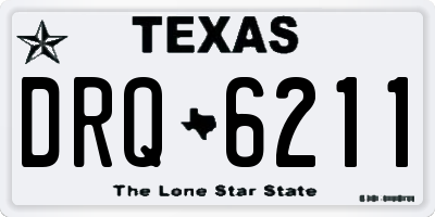 TX license plate DRQ6211