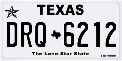 TX license plate DRQ6212
