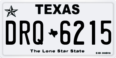 TX license plate DRQ6215