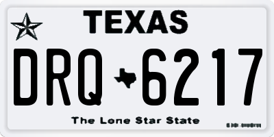 TX license plate DRQ6217