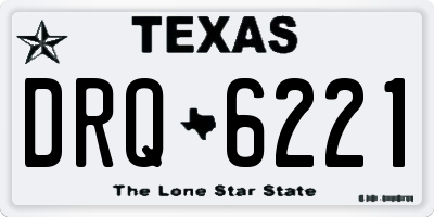 TX license plate DRQ6221