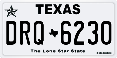 TX license plate DRQ6230