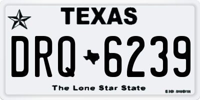TX license plate DRQ6239