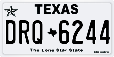 TX license plate DRQ6244