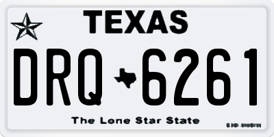 TX license plate DRQ6261