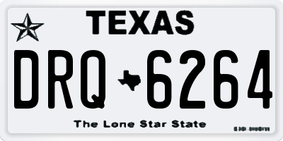 TX license plate DRQ6264