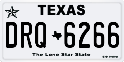 TX license plate DRQ6266