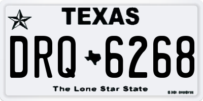 TX license plate DRQ6268