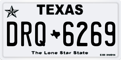 TX license plate DRQ6269