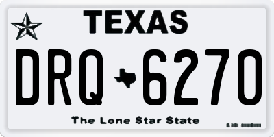 TX license plate DRQ6270