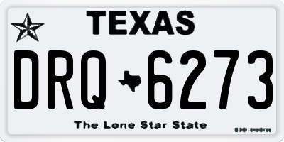 TX license plate DRQ6273