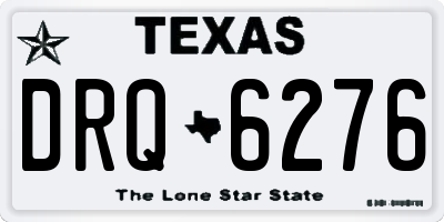 TX license plate DRQ6276