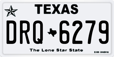 TX license plate DRQ6279