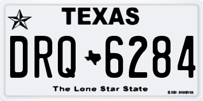 TX license plate DRQ6284