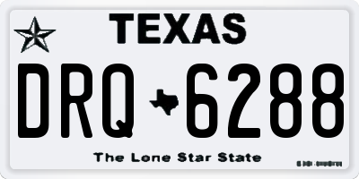 TX license plate DRQ6288