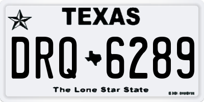 TX license plate DRQ6289