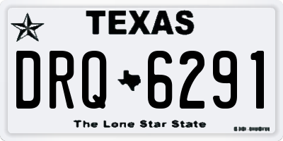 TX license plate DRQ6291