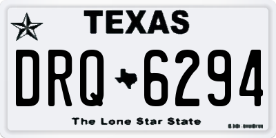 TX license plate DRQ6294