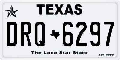 TX license plate DRQ6297