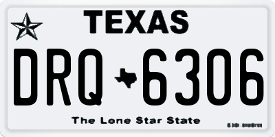 TX license plate DRQ6306