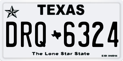 TX license plate DRQ6324