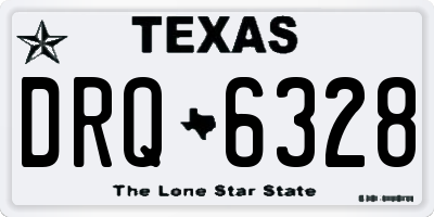 TX license plate DRQ6328