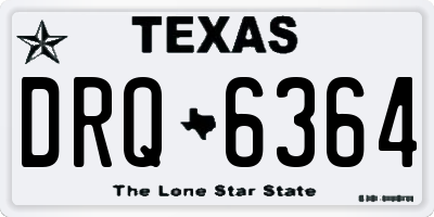 TX license plate DRQ6364
