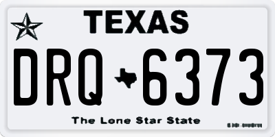 TX license plate DRQ6373