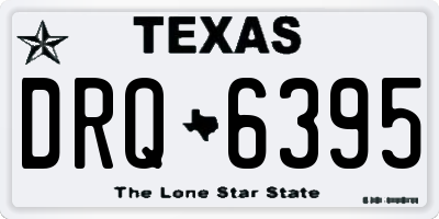 TX license plate DRQ6395