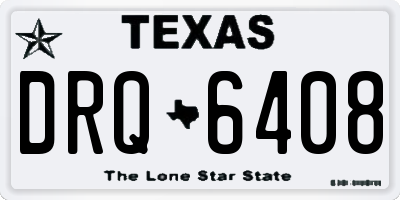 TX license plate DRQ6408