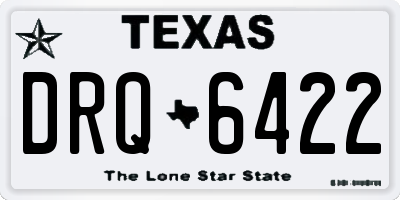 TX license plate DRQ6422