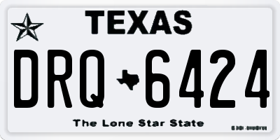 TX license plate DRQ6424