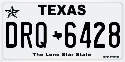 TX license plate DRQ6428