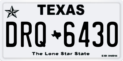 TX license plate DRQ6430