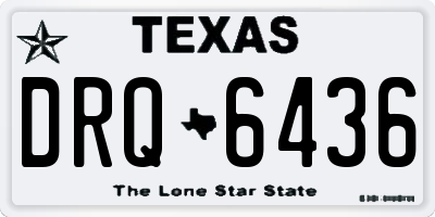 TX license plate DRQ6436