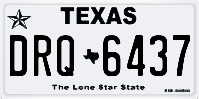 TX license plate DRQ6437