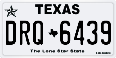 TX license plate DRQ6439