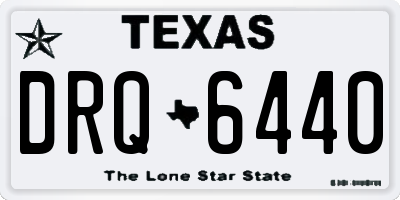 TX license plate DRQ6440