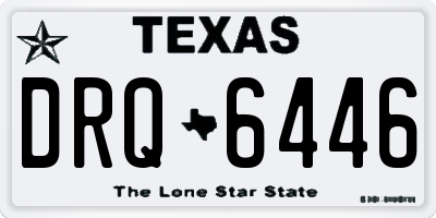 TX license plate DRQ6446