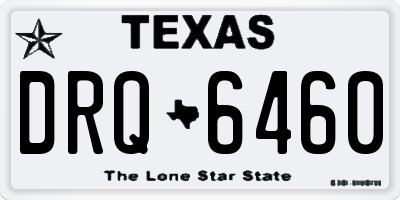 TX license plate DRQ6460