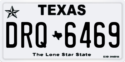TX license plate DRQ6469