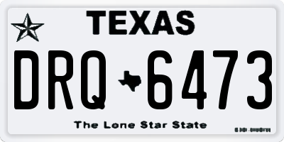 TX license plate DRQ6473