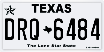 TX license plate DRQ6484