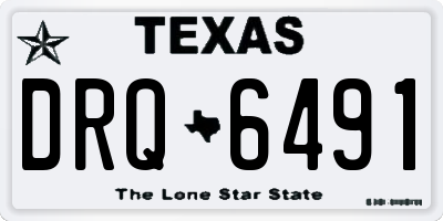 TX license plate DRQ6491