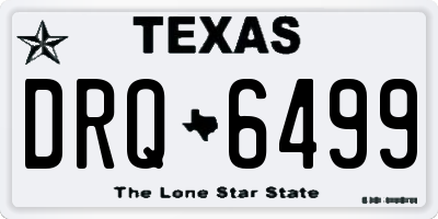 TX license plate DRQ6499