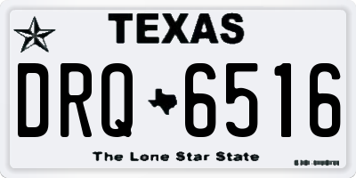 TX license plate DRQ6516